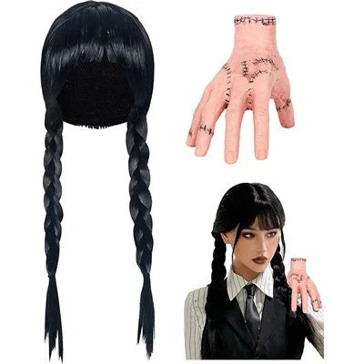 Wednesday Addams kostim s perikom
